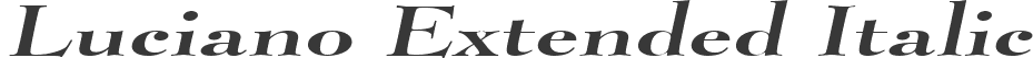Luciano Extended Italic