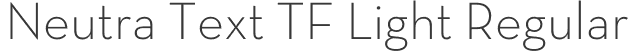 Neutra Text TF Light Regular