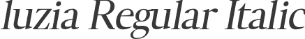 luzia Regular Italic