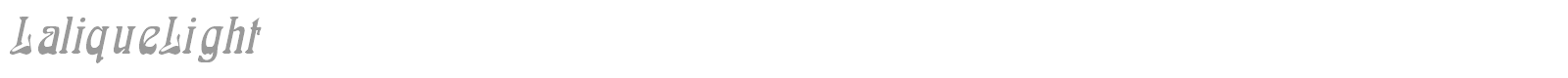 LaliqueLight font preview