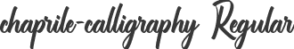 chaprile-calligraphy Regular