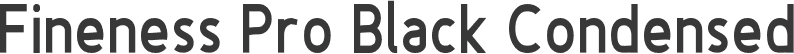 Fineness Pro Black Condensed