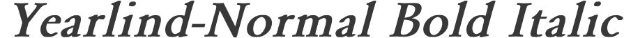 Yearlind-Normal Bold Italic