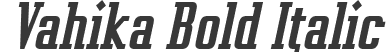 Vahika Bold Italic