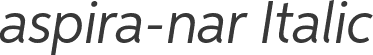 aspira-nar Italic