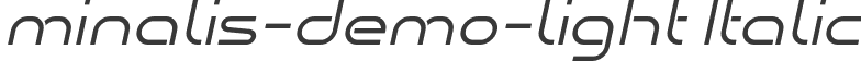 minalis-demo-light Italic