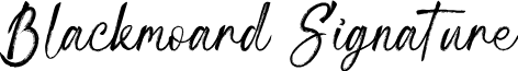 Blackmoard Signature