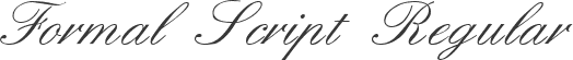 Formal Script Regular