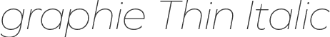 graphie Thin Italic