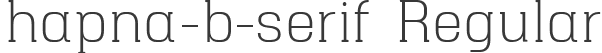 hapna-b-serif Regular