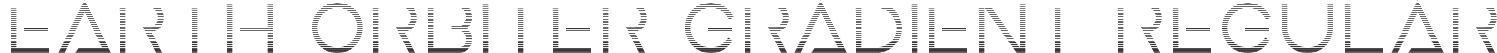 Earth Orbiter Gradient Regular