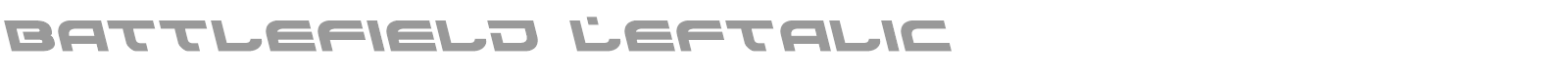 Battlefield Semi-Italic font preview