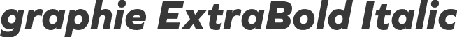 graphie ExtraBold Italic