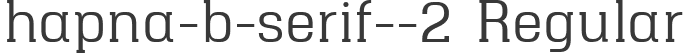 hapna-b-serif--2 Regular