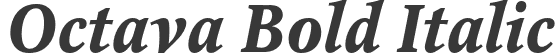 Octava Bold Italic