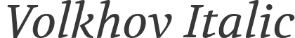 Volkhov Italic