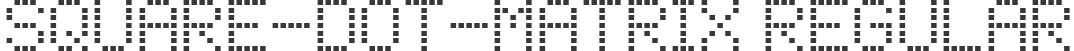 square-dot-matrix Regular