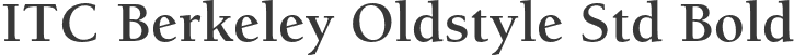 ITC Berkeley Oldstyle Std Bold