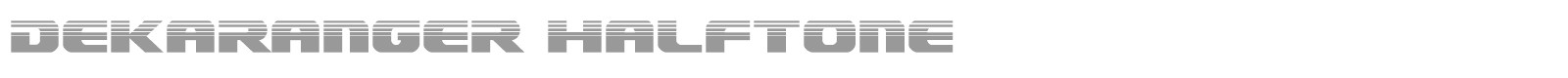 Dekaranger Platinum Italic font preview