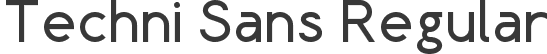 Techni Sans Regular