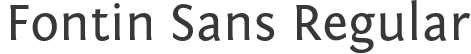 Fontin Sans Regular