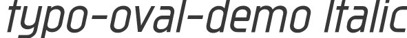 typo-oval-demo Italic