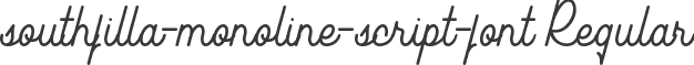 southfilla-monoline-script-font Regular
