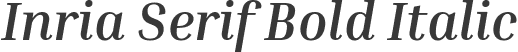 Inria Serif Bold Italic