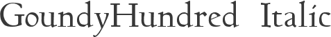 GoundyHundred Italic