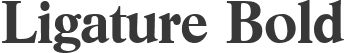 Ligature Bold