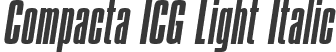 Compacta ICG Light Italic