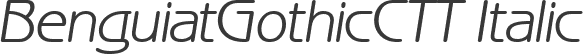 BenguiatGothicCTT Italic