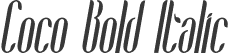 Coco Bold Italic