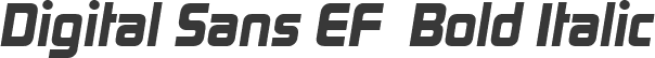 Digital Sans EF  Bold Italic