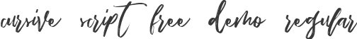 cursive-script-free-demo Regular