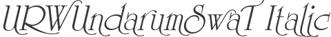 URWUndarumSwaT Italic