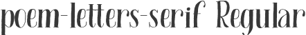 poem-letters-serif Regular