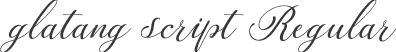 glatang-script Regular