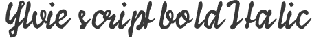 Ylvie script bold Italic