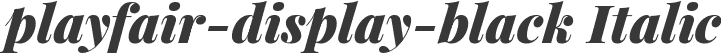 playfair-display-black Italic