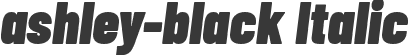 ashley-black Italic