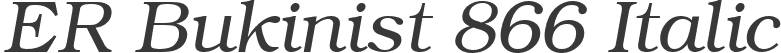 ER Bukinist 866 Italic