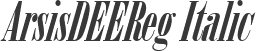 ArsisDEEReg Italic