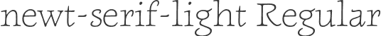 newt-serif-light Regular