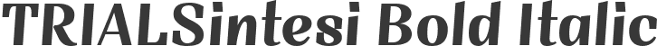 TRIALSintesi Bold Italic