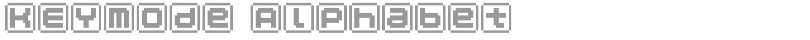 KEYmode Katakana font preview