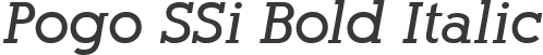 Pogo SSi Bold Italic