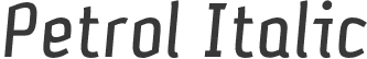 Petrol Italic