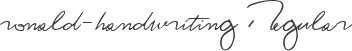 ronald-handwriting Regular