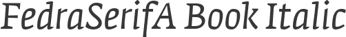 FedraSerifA Book Italic